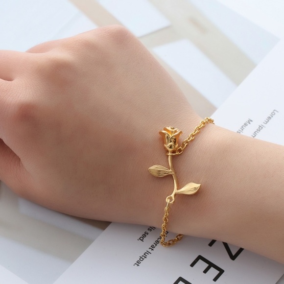 2/$25 Dainty Rose Bracelet, Available in 3 Colors - Picture 3 of 3
